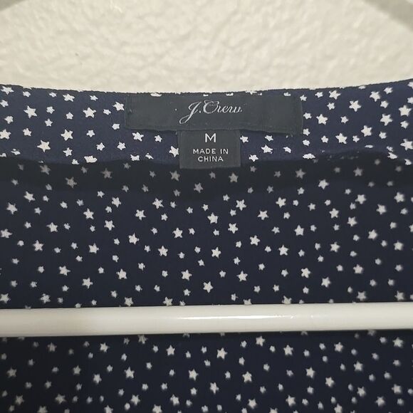 J. Crew | Short Sleeve Button-Up Peplum Top EUC M - Picture 2 of 10